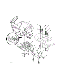 Seat Assembly parts for Craftsman Front-Engine Lawn Tractor 960420223 from AppliancePartsPros.com