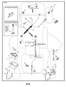 Electrical parts for Jonsered Front-Engine Lawn Tractor 96043019700 from AppliancePartsPros.com