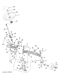 Steering parts for Husqvarna Front-Engine Lawn Tractor 96043025900 from AppliancePartsPros.com