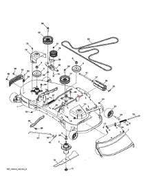 Mower Deck parts for Husqvarna Front-Engine Lawn Tractor 96043026000 from AppliancePartsPros.com