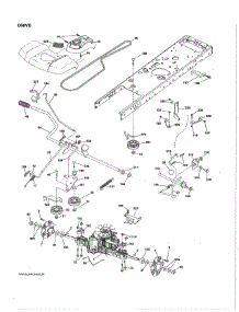 Drive parts for Husqvarna Front-Engine Lawn Tractor 96043026100 from AppliancePartsPros.com