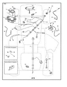 Electrical parts for Husqvarna Front-Engine Lawn Tractor 96043027100 from AppliancePartsPros.com