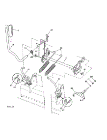 Mower Lift parts for Husqvarna Front-Engine Lawn Tractor 96043027300 from AppliancePartsPros.com
