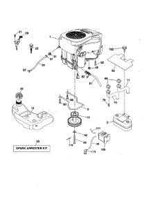 Engine parts for Husqvarna Front-Engine Lawn Tractor 96043027500 from AppliancePartsPros.com