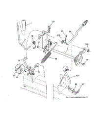 Mower Lift parts for Husqvarna Front-Engine Lawn Tractor 96043027500 from AppliancePartsPros.com