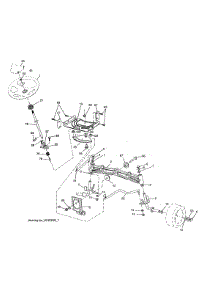 Steering Assembly parts for Husqvarna Front-Engine Lawn Tractor 96043027700 from AppliancePartsPros.com