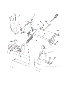Mower Lift parts for Husqvarna Front-Engine Lawn Tractor 96043027700 from AppliancePartsPros.com