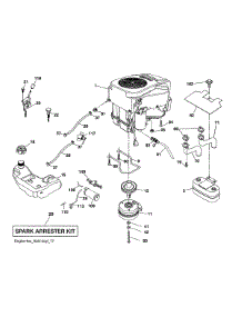 Engine parts for Husqvarna Front-Engine Lawn Tractor 96043028100 from AppliancePartsPros.com