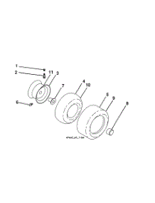 Wheels & Tires parts for Husqvarna Front-Engine Lawn Tractor 96043028100 from AppliancePartsPros.com
