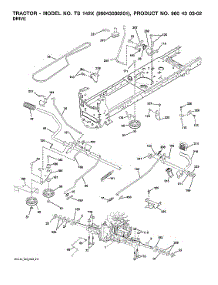 Drive parts for Husqvarna Front-Engine Lawn Tractor 96043030201 from AppliancePartsPros.com