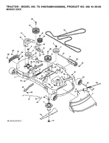 Mower Deck parts for Husqvarna Front-Engine Lawn Tractor 96043030900 from AppliancePartsPros.com