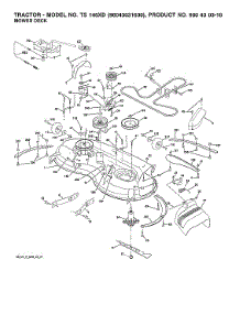 Mower Deck parts for Husqvarna Front-Engine Lawn Tractor 96043031600 from AppliancePartsPros.com