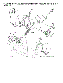 Mower Lift parts for Husqvarna Front-Engine Lawn Tractor 96043031600 from AppliancePartsPros.com