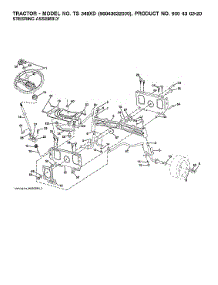 Steering Assy parts for Husqvarna Front-Engine Lawn Tractor 96043032000 from AppliancePartsPros.com