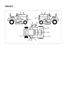 Decals parts for Husqvarna Front-Engine Lawn Tractor 96043032100 from AppliancePartsPros.com