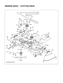Mower Deck / Cutting Deck parts for Husqvarna Front-Engine Lawn Tractor 96043032100 from AppliancePartsPros.com