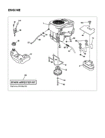 Engine parts for Husqvarna Front-Engine Lawn Tractor 96043032900 from AppliancePartsPros.com