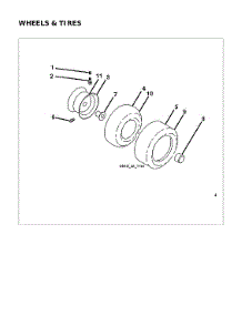 Wheels & Tires parts for Husqvarna Front-Engine Lawn Tractor 96043032900 from AppliancePartsPros.com