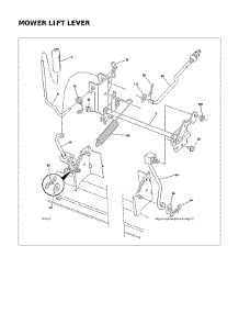 Mower Lift Lever parts for Husqvarna Front-Engine Lawn Tractor 960430333 from AppliancePartsPros.com