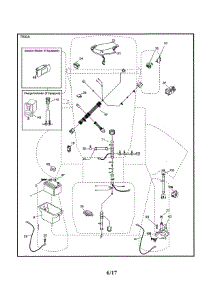 Electrical parts for Husqvarna Front-Engine Lawn Tractor 96045005100 from AppliancePartsPros.com