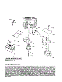 Engine parts for Husqvarna Front-Engine Lawn Tractor 96045005100 from AppliancePartsPros.com