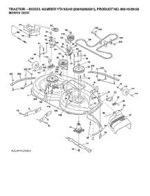 Mower Deck parts for Husqvarna Front-Engine Lawn Tractor 96045005901 from AppliancePartsPros.com