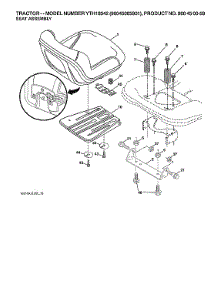 Seat Assy parts for Husqvarna Front-Engine Lawn Tractor 96045005901 from AppliancePartsPros.com