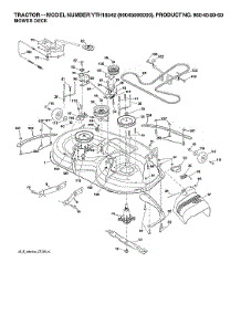 Mower Deck parts for Husqvarna Front-Engine Lawn Tractor 96045006000 from AppliancePartsPros.com