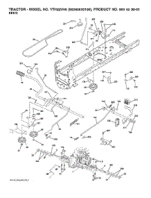 Drive parts for Husqvarna Front-Engine Lawn Tractor 96045006100 from AppliancePartsPros.com