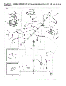 Electrical parts for Husqvarna Front-Engine Lawn Tractor 96045006200 from AppliancePartsPros.com