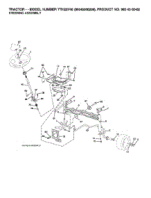 Steering Assy parts for Husqvarna Front-Engine Lawn Tractor 96045006200 from AppliancePartsPros.com