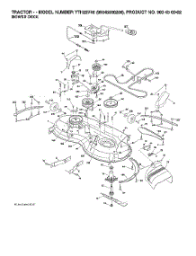 Mower Deck parts for Husqvarna Front-Engine Lawn Tractor 96045006200 from AppliancePartsPros.com