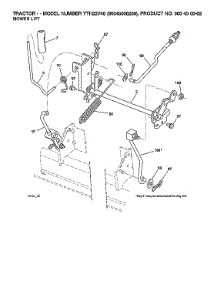 Mower Lift parts for Husqvarna Front-Engine Lawn Tractor 96045006200 from AppliancePartsPros.com