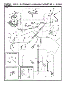 Electrical parts for Husqvarna Front-Engine Lawn Tractor 96045006900 from AppliancePartsPros.com