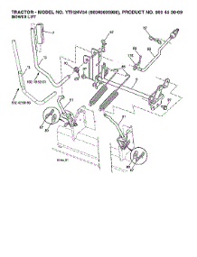 Mower Lift parts for Husqvarna Front-Engine Lawn Tractor 96045006900 from AppliancePartsPros.com