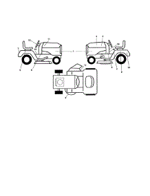 Decals parts for Ariens Front-Engine Lawn Tractor 96046000500 from AppliancePartsPros.com