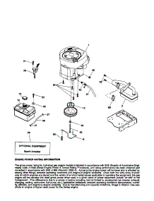Engine parts for Poulan Front-Engine Lawn Tractor 96046000800-2007 from AppliancePartsPros.com