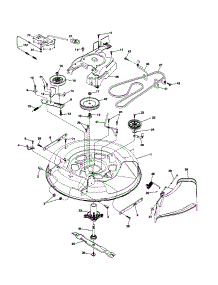 Mower Deck parts for Poulan Front-Engine Lawn Tractor 96046000800-2007 from AppliancePartsPros.com