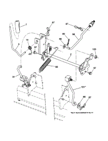 Mower Lift parts for Ariens Front-Engine Lawn Tractor 96046001100 from AppliancePartsPros.com