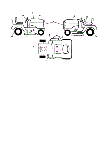 Decals parts for Ariens Front-Engine Lawn Tractor 96046001900 from AppliancePartsPros.com