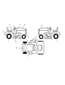 Decals parts for Ariens Front-Engine Lawn Tractor 96046005400 from AppliancePartsPros.com