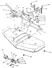 Fig. 45-Lift & Gauge Wheel-Components 9607441 & 9607442 parts for Ford Mower Attachment 9607441 from AppliancePartsPros.com