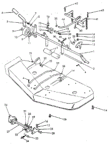 Fig. 45-Lift & Gauge Wheel-Components 9607441 & 9607442 parts for Ford Mower Attachment 9607442 from AppliancePartsPros.com