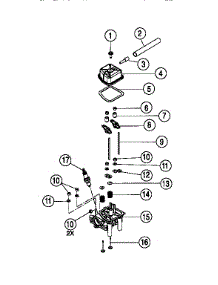 Cyliner Head Assembly parts for Ryobi Gas Line Trimmer 960R from AppliancePartsPros.com