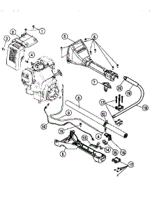 Handle And Upper Boom Assembly parts for Ryobi Gas Line Trimmer 960R from AppliancePartsPros.com