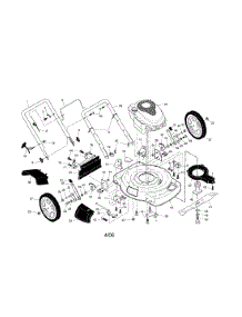 Engine / Housing / Handle parts for Southern States Gas Walk-Behind Mower 96122000800 from AppliancePartsPros.com