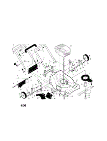Engine / Housing / Handle parts for Murray Gas Walk-Behind Mower 96147000301 from AppliancePartsPros.com