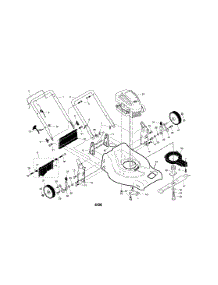Engine / Housing / Handle parts for Murray Gas Walk-Behind Mower 961470004 from AppliancePartsPros.com