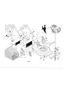 Engine / Housing / Handle parts for Yard Pro Gas Walk-Behind Mower 96148001900 from AppliancePartsPros.com