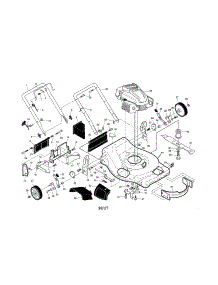 Handle / Engine / Housing parts for Yard Pro Gas Walk-Behind Mower 96148002002 from AppliancePartsPros.com